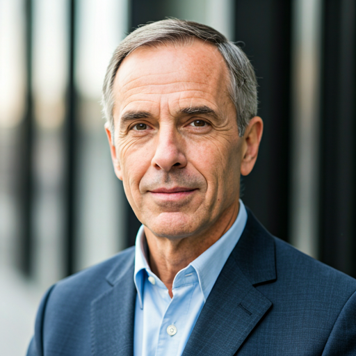 Portrait of a retired Ecuadorian man, natural expression, visible skin texture